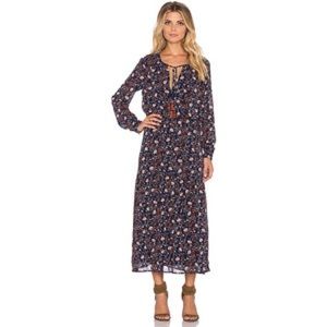 Wayf patterned midi dress